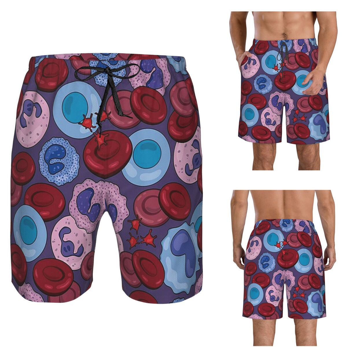 Medical Lab Board - Shorts de plage décontractés pour hommes,