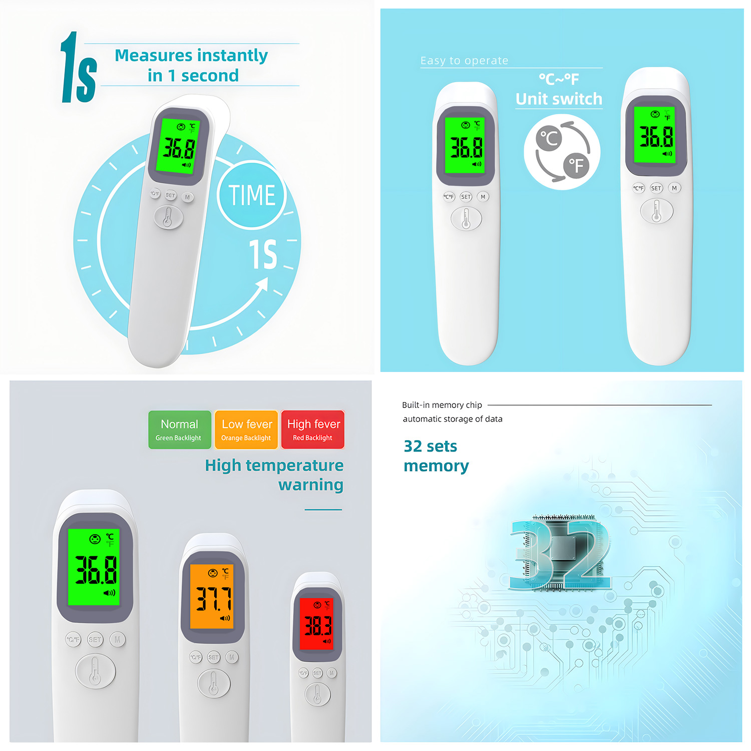 Thermomètre numérique infrarou - Digital Thermometer Infrared avis et prix