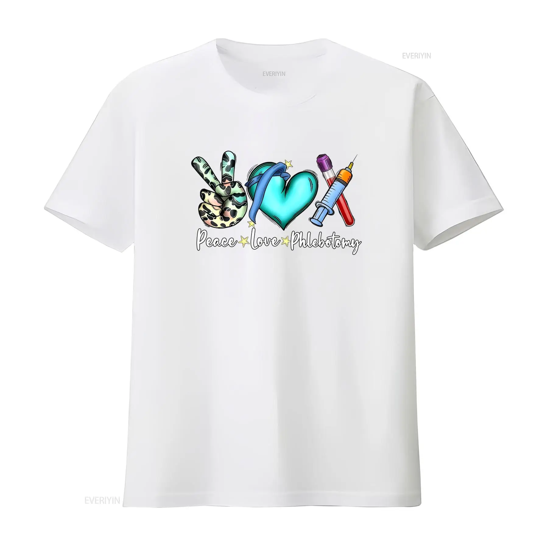 T-shirt Peace Love Phlebotomy  - Medical Laboratory Technologist avis et prix