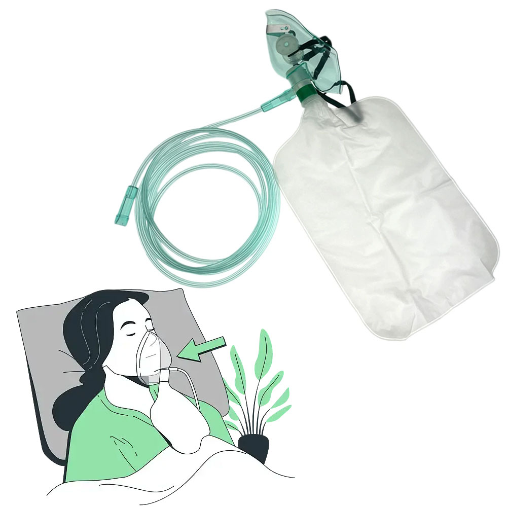 Masque facial jetable à haute  - Oxygen Mask Non-Rebreather avis et prix