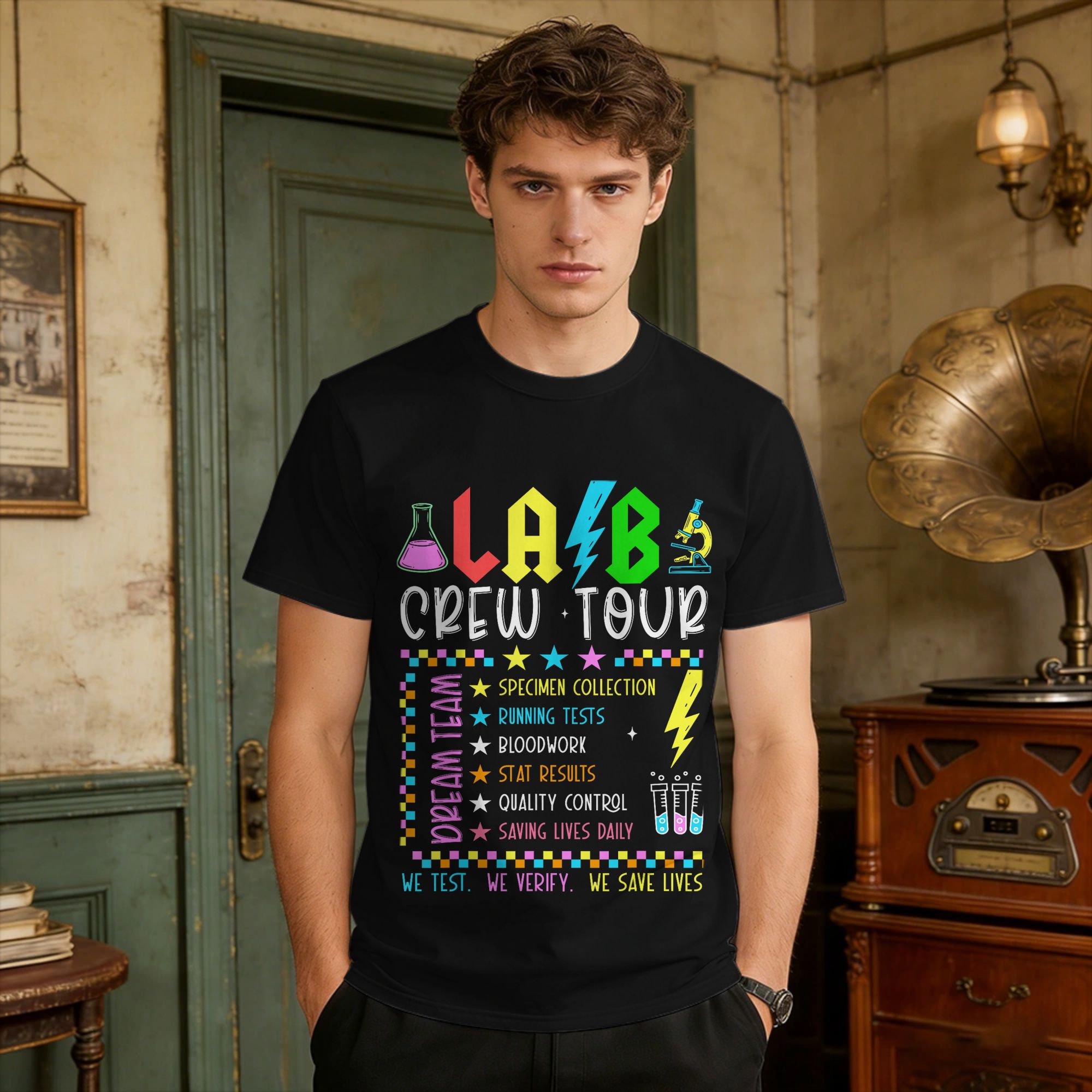 T-shirt vintage pour hommes, e - Medical Lab Professionals Week avis et prix