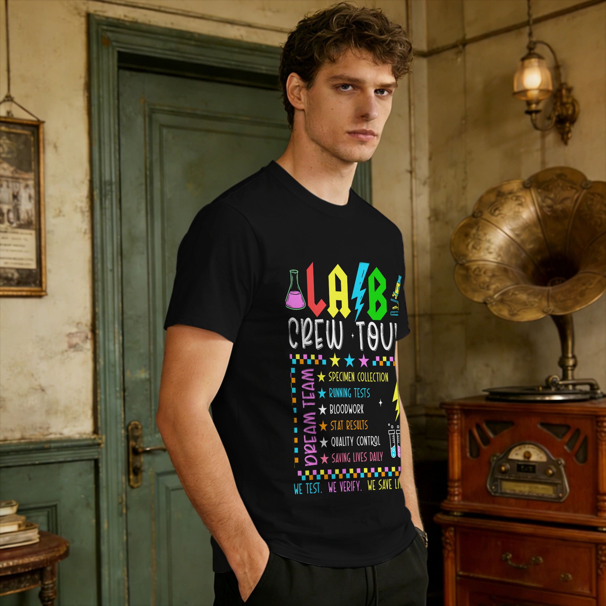 T-shirt vintage pour hommes, e - Medical Lab Professionals Week avis et prix