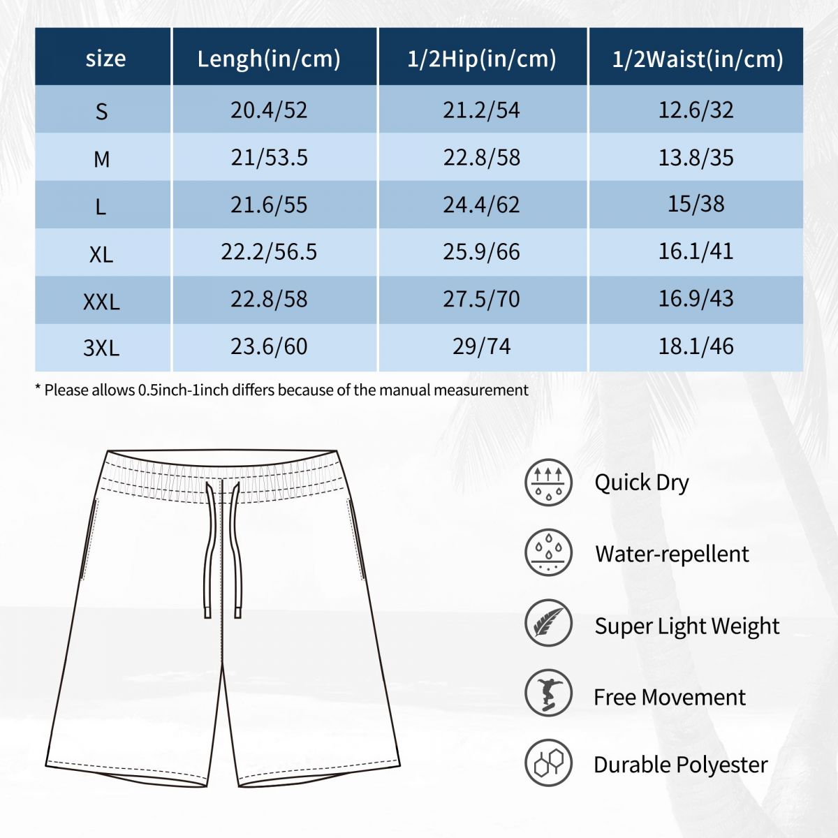 Shorts de plage décontractés p - Medical Lab Board avis et prix